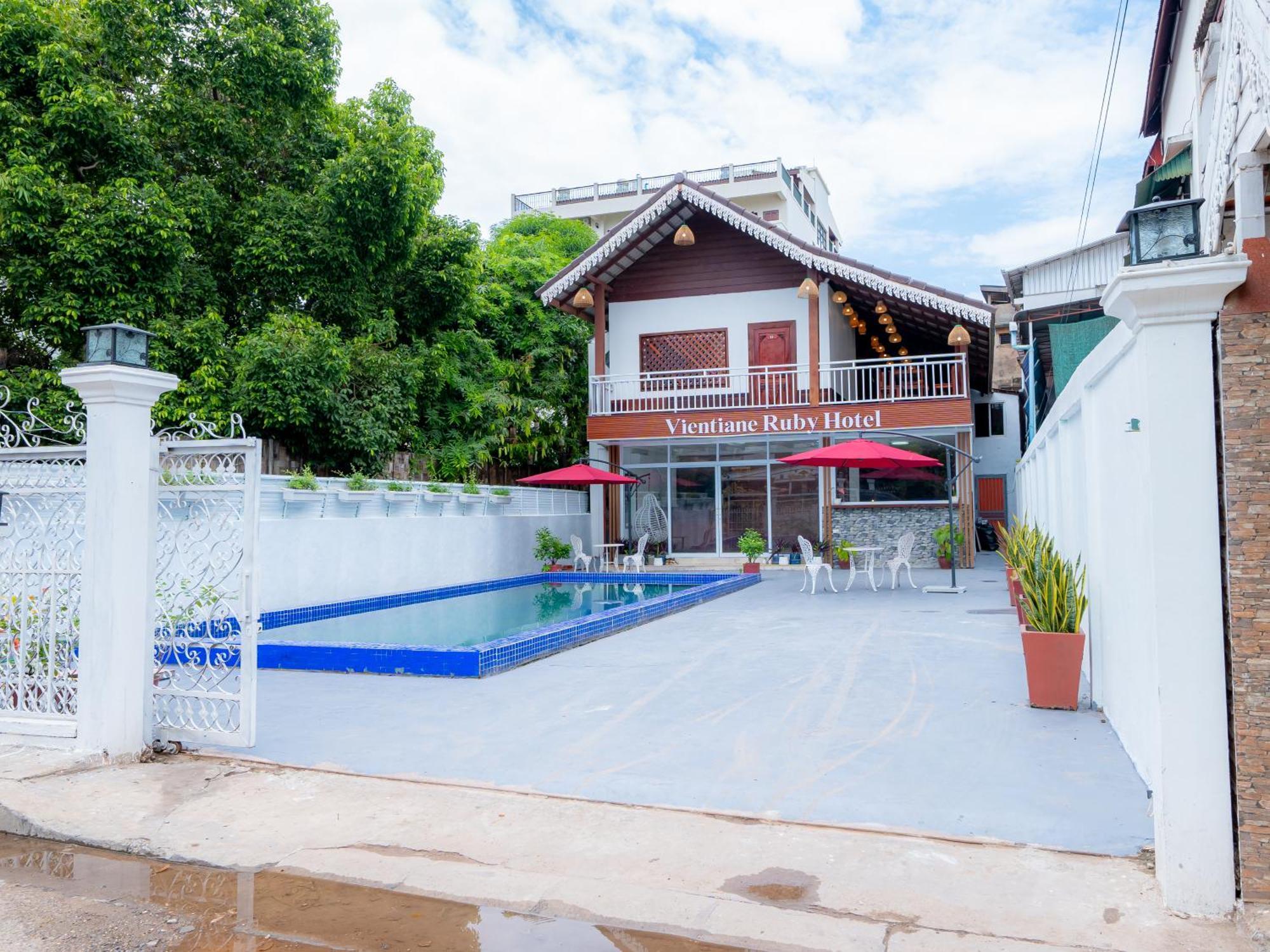 Vientiane Ruby Villa Hotel المظهر الخارجي الصورة
